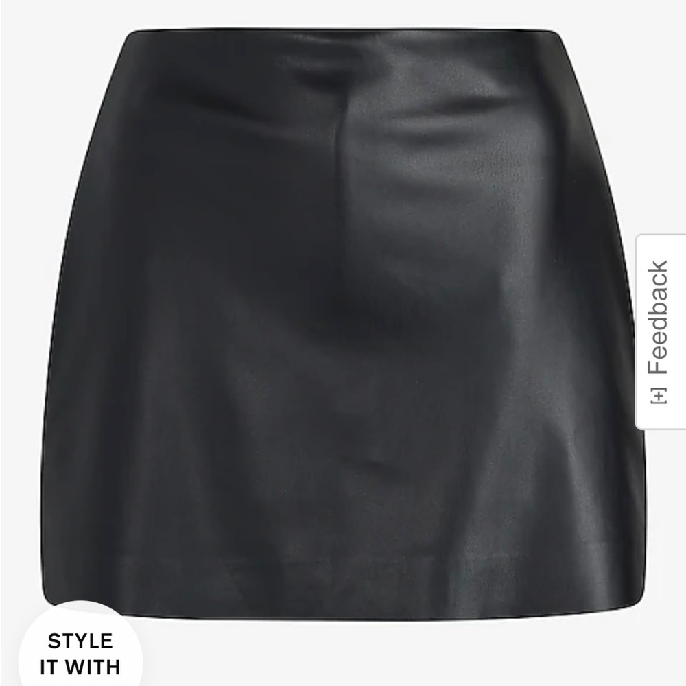 Faux Black Mini Skirt BRAND NEW WITH TAGS